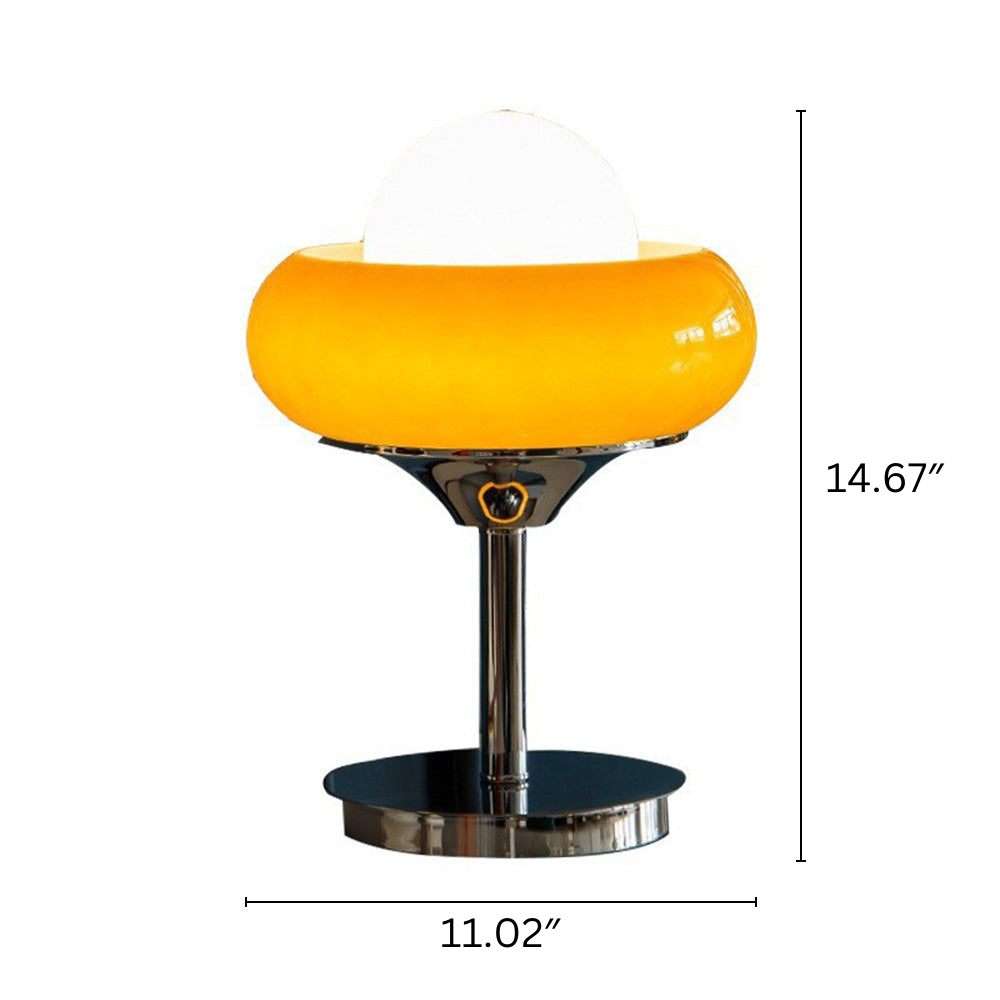 Vintage Bauhaus Glass Table Lamp